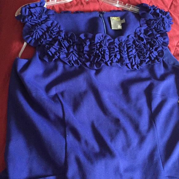 TAYLOR WOMAN Dresses & Skirts - TAYLOR WOMAN ROYAL BLUE COTTON KNIT DRESS. NEW
